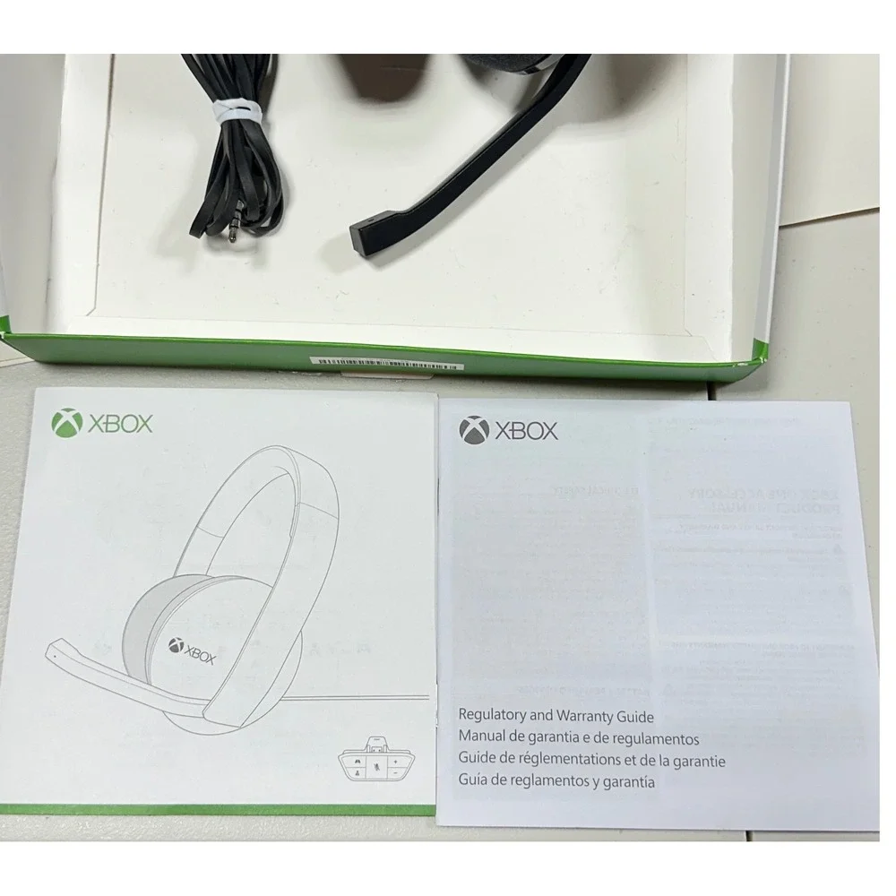 Microsoft Xbox Stereo Headset 1610 Black Gaming Headphones Xbox One PC